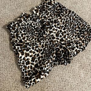 Express X Rocky Barnes Leopard printed shorts